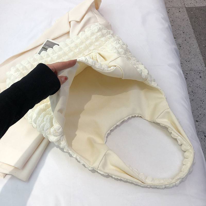 Canvas girl's cloud puff shoulder bag 8