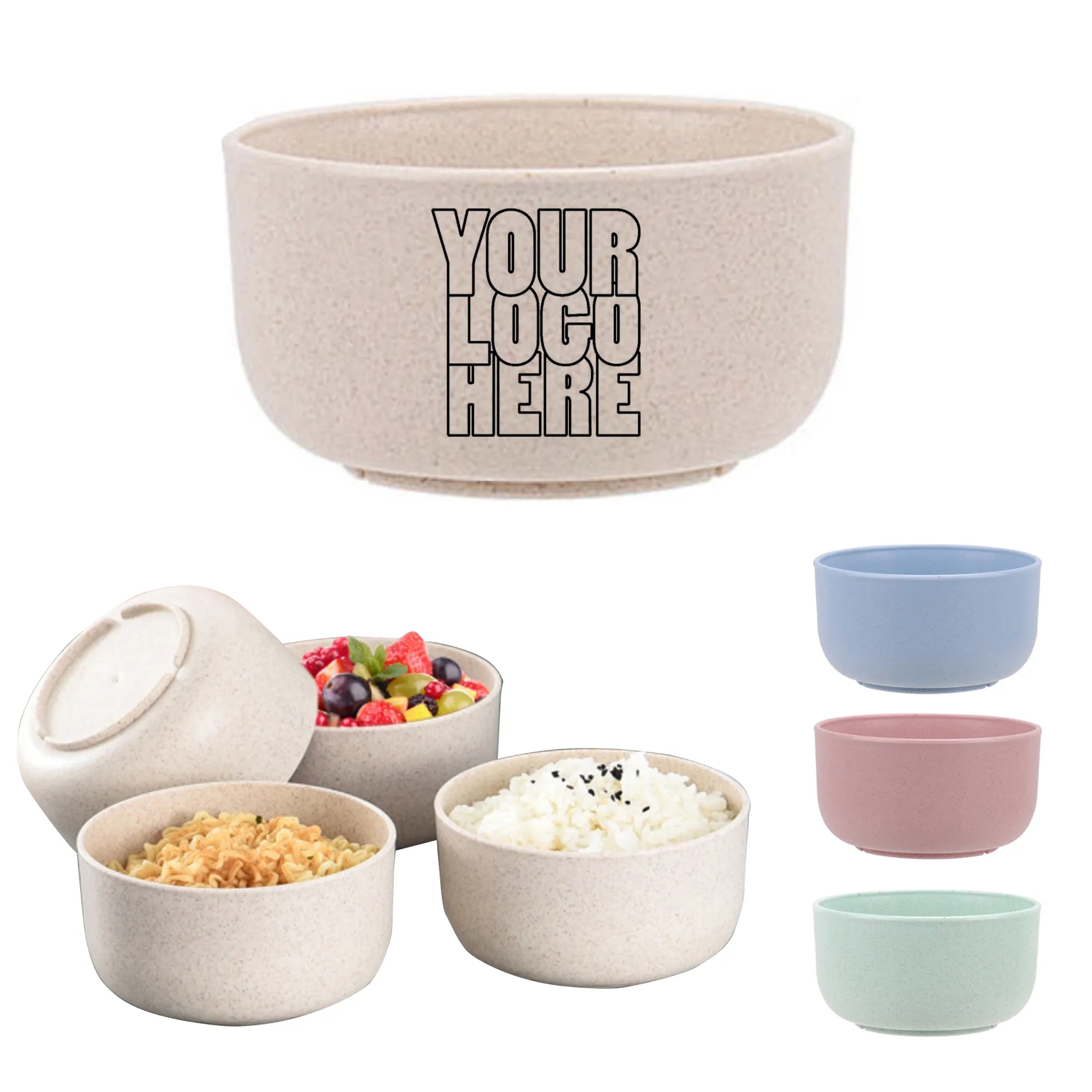 Wheat Straw Bowl With Spoon