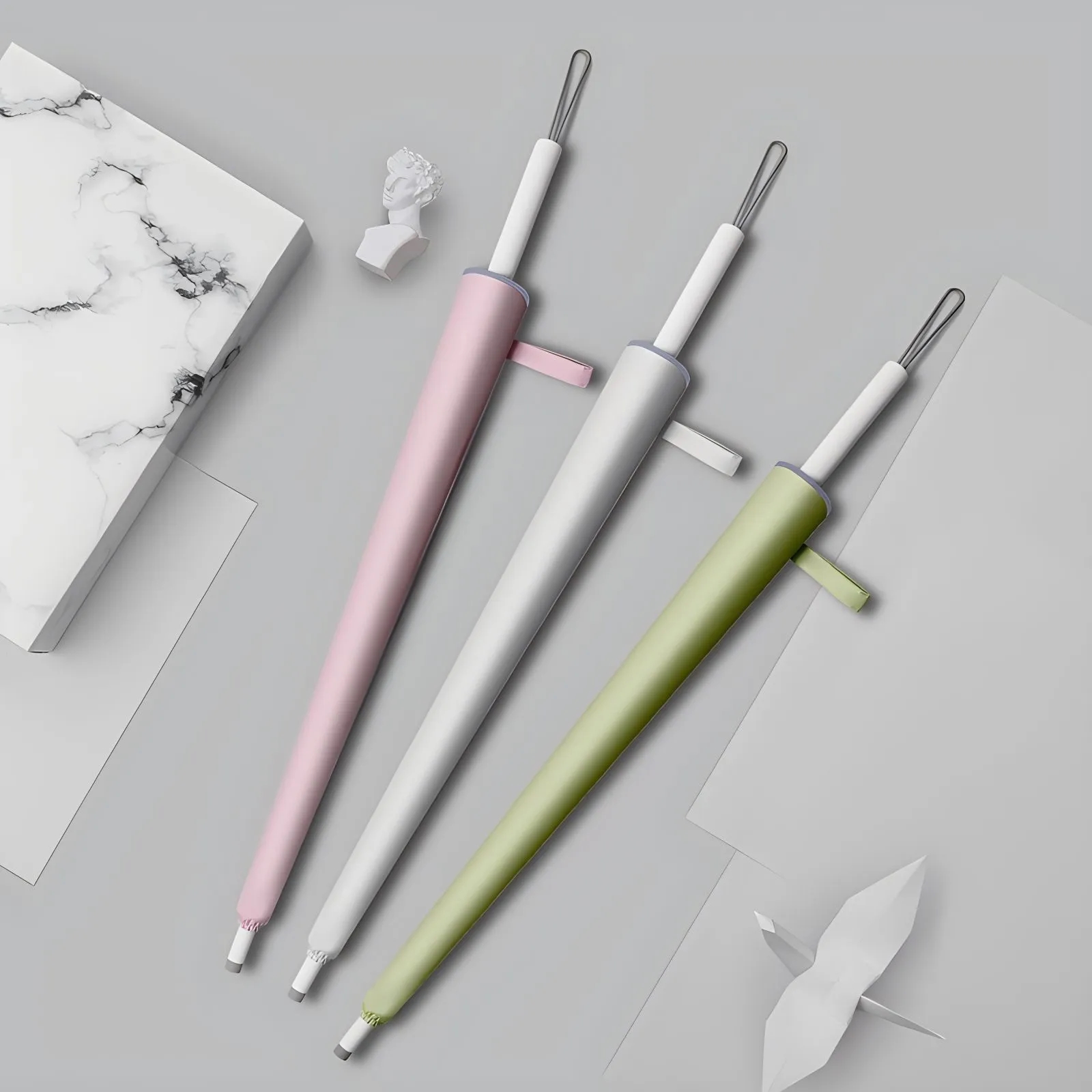 Creative safety bag angle stab proof long handle umbrella 6