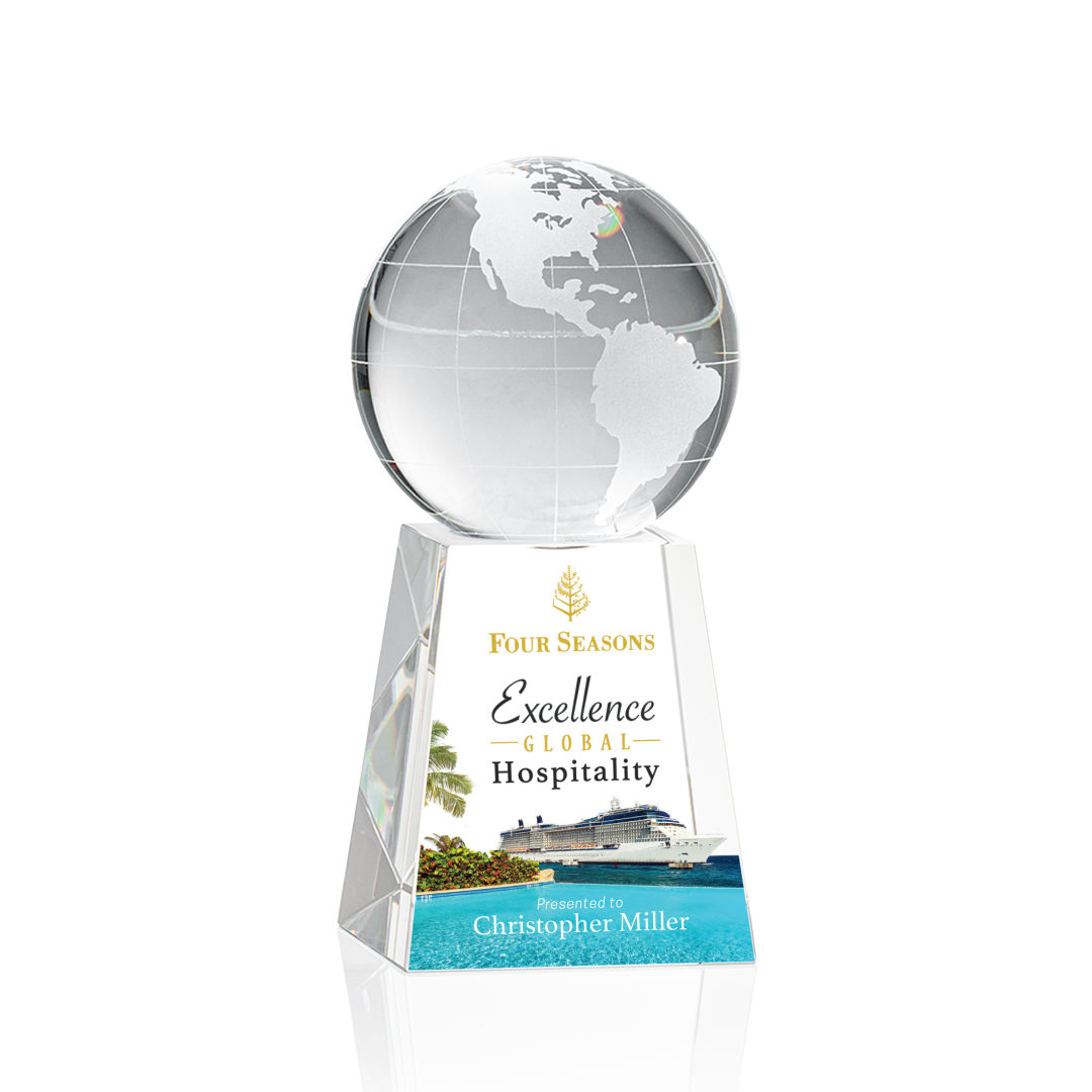 Globe on Tall Base VividPrint™ Award 6