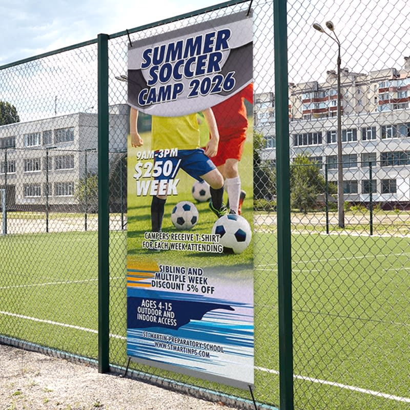 Custom 8' X 3' Mesh Banners 2