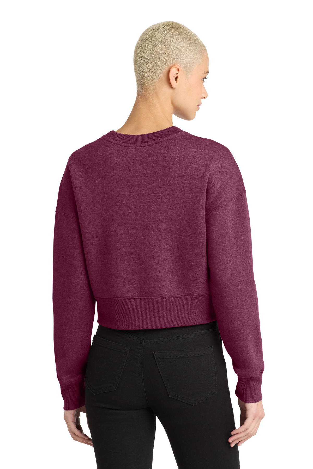 District Women's Perfect Weight Fleece Cropped Crew DT1105 32