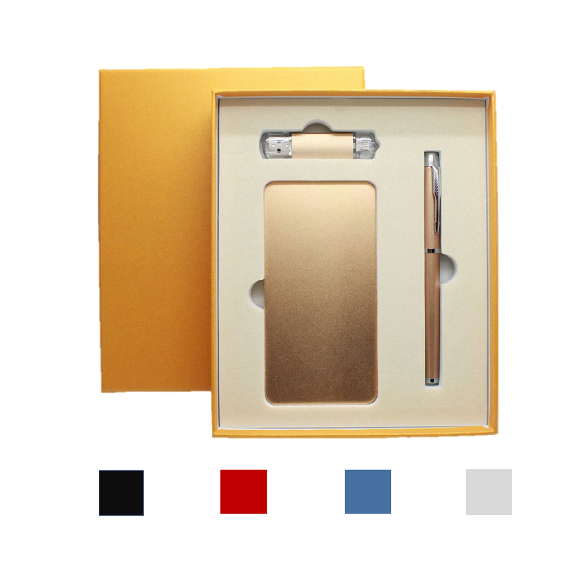 Business Gift Set Usb Drive Pen Power Bank 3