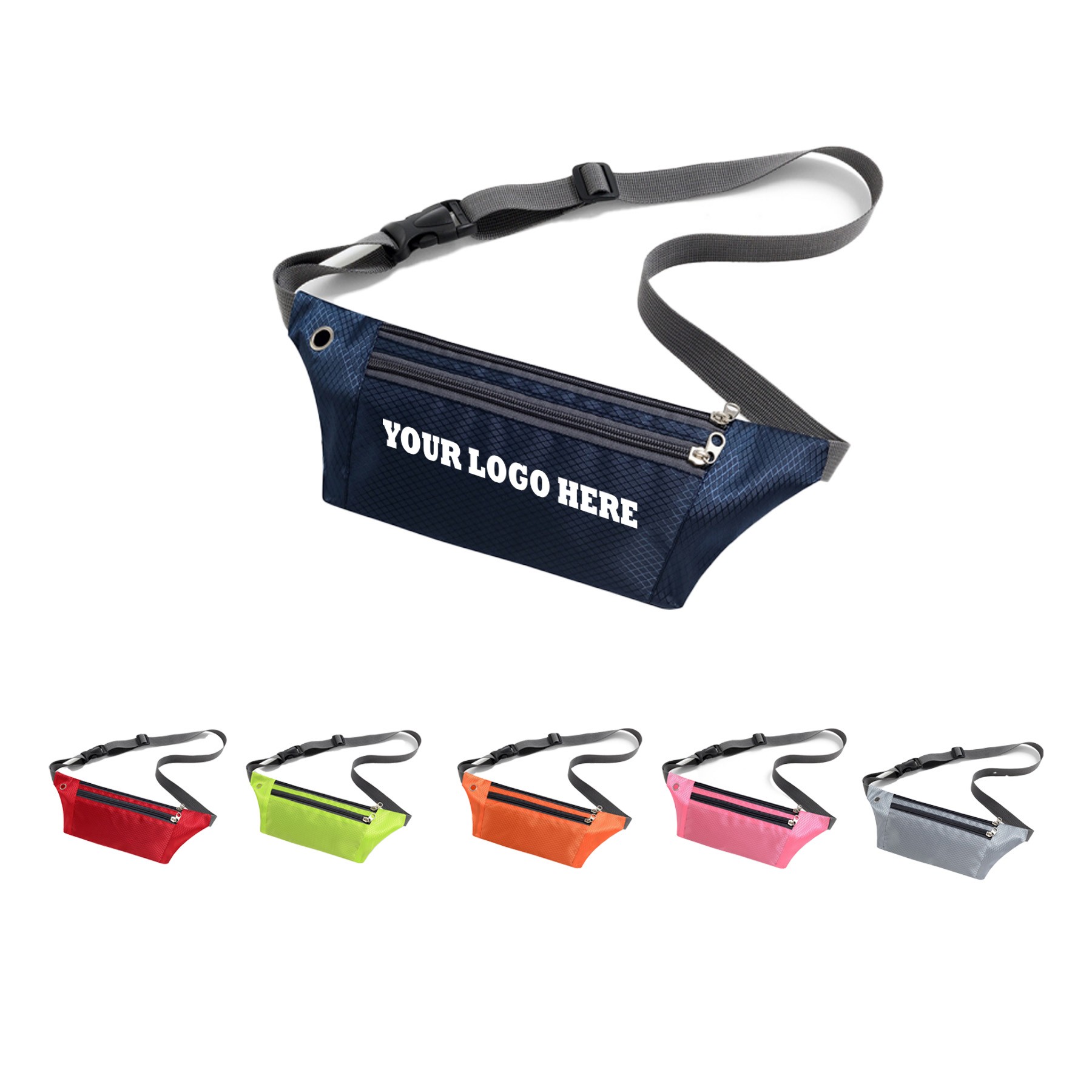 3 Zipper Oxford Fanny Pack