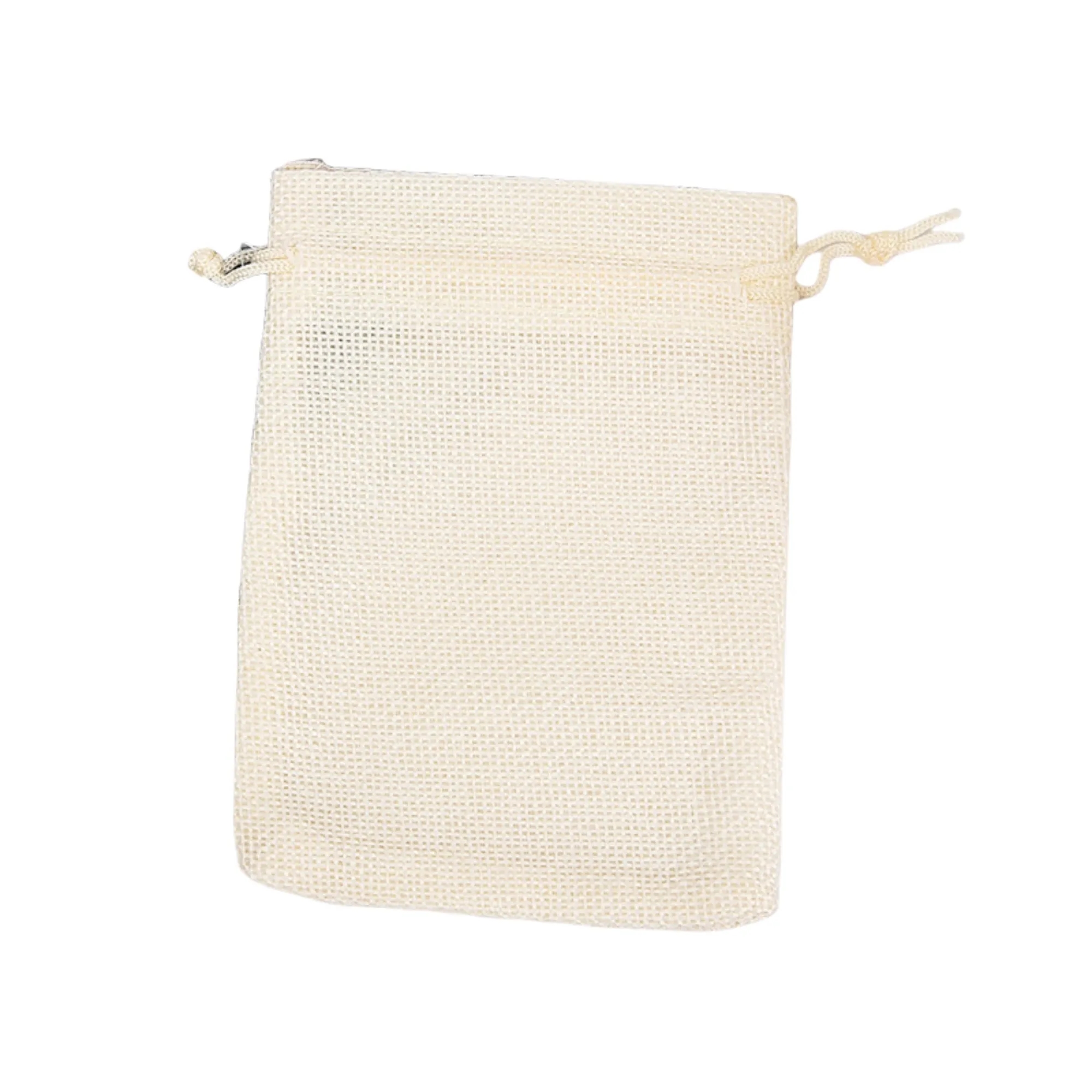Linen Vintage Drawstring Pocket Gift Bag 14