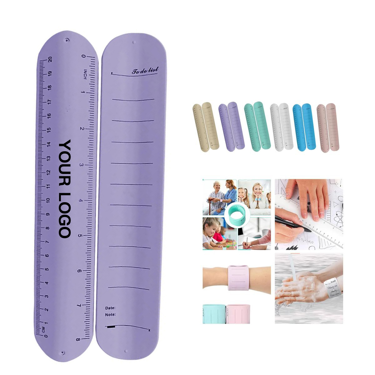 Multifunction Silicone Wrist Ruler Band 7