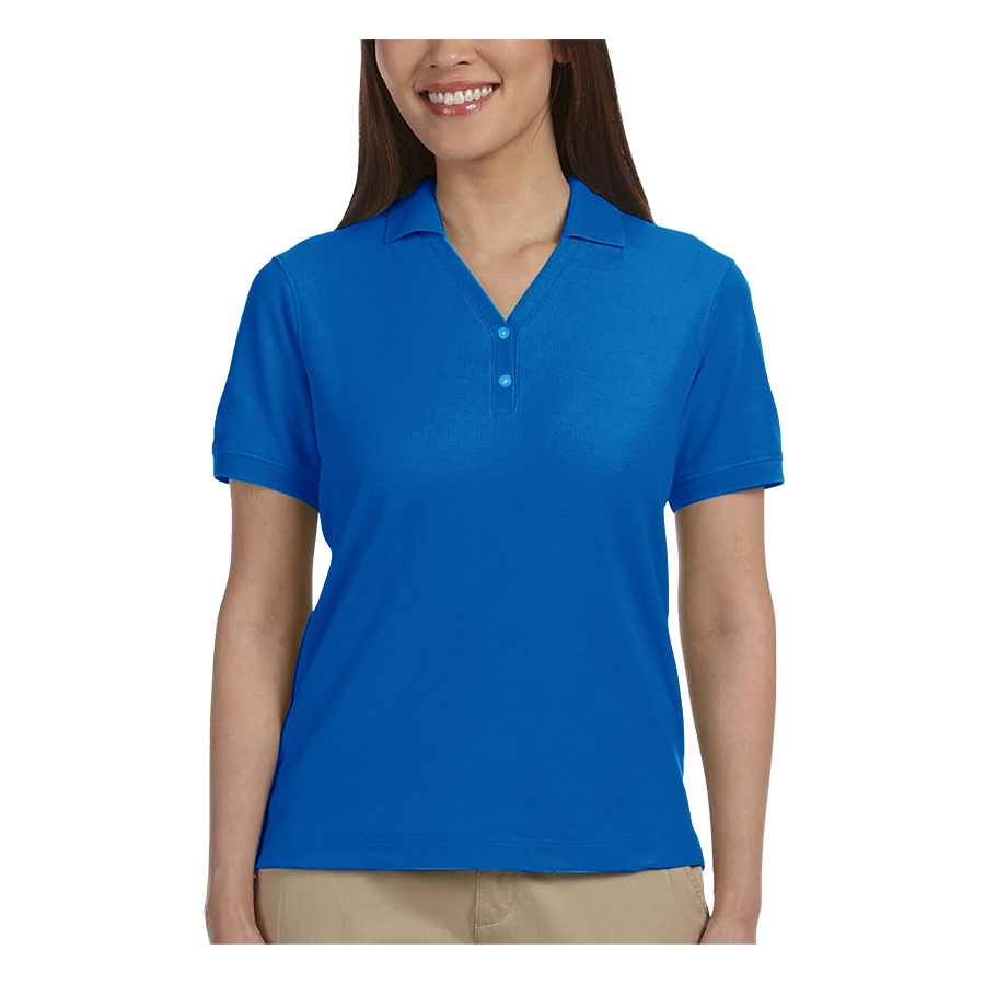 Devon & Jones Ladies' Short-Sleeve Y-Collar Polo Shirts 71