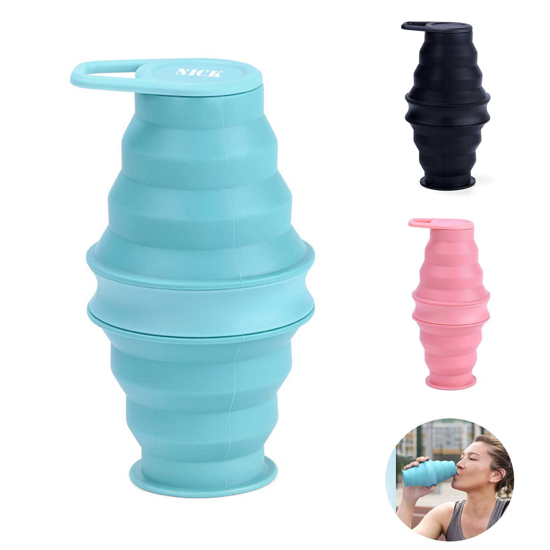 Silicone Foldable Water Bottles for Travel