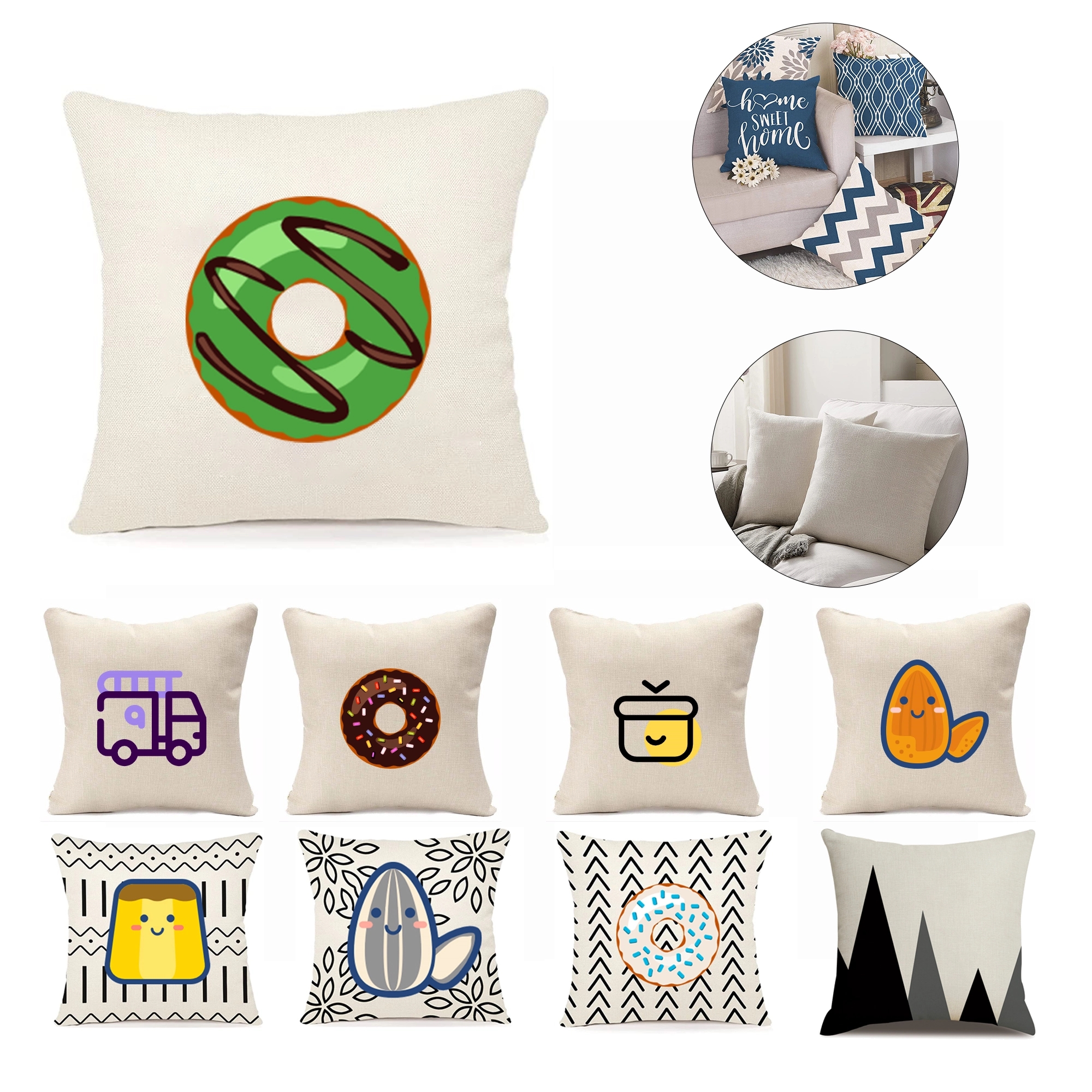 18x18 Throw Pillow Covers 2