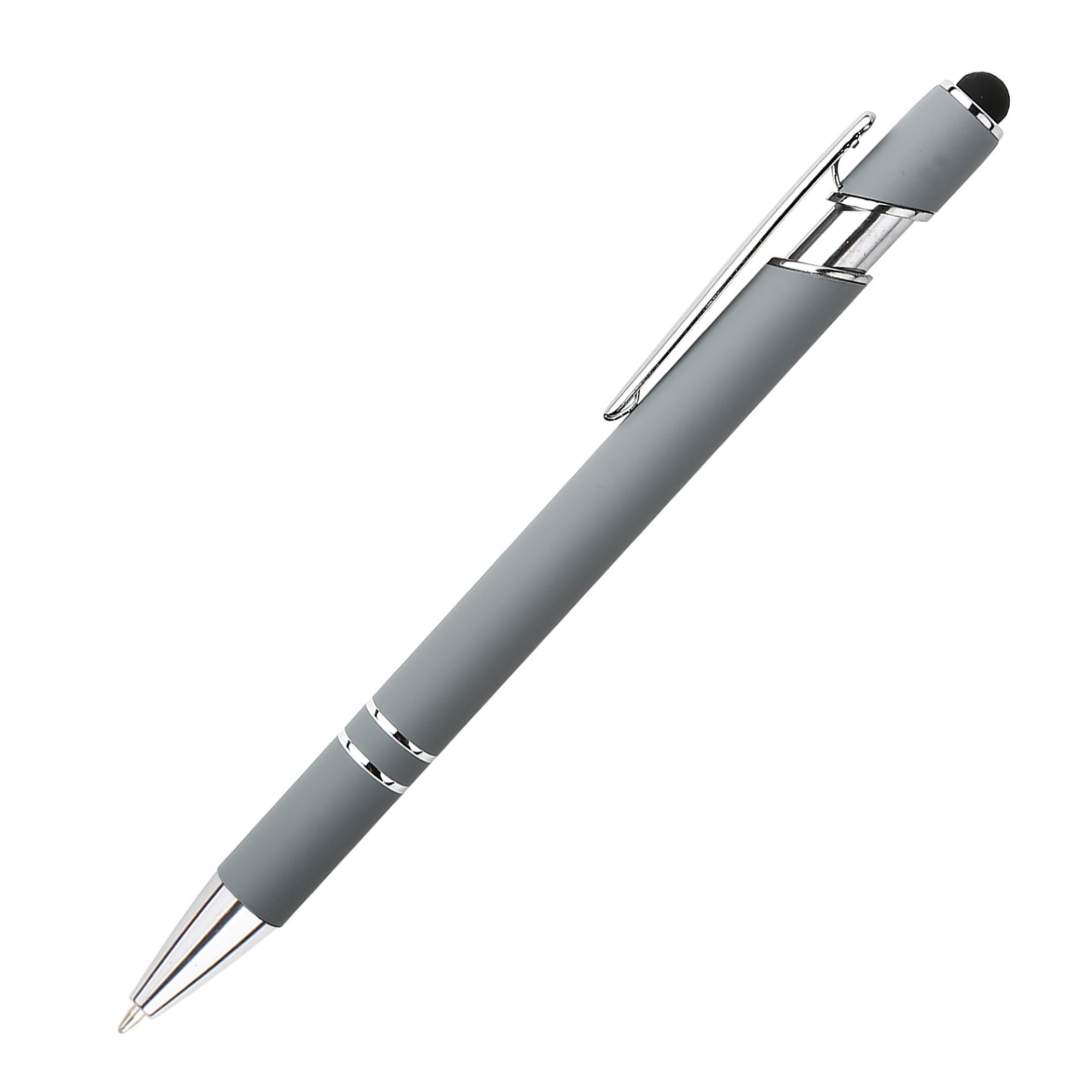Stylus Tip Metal Ballpoint Pen 2-in-1 Retractable Design 24