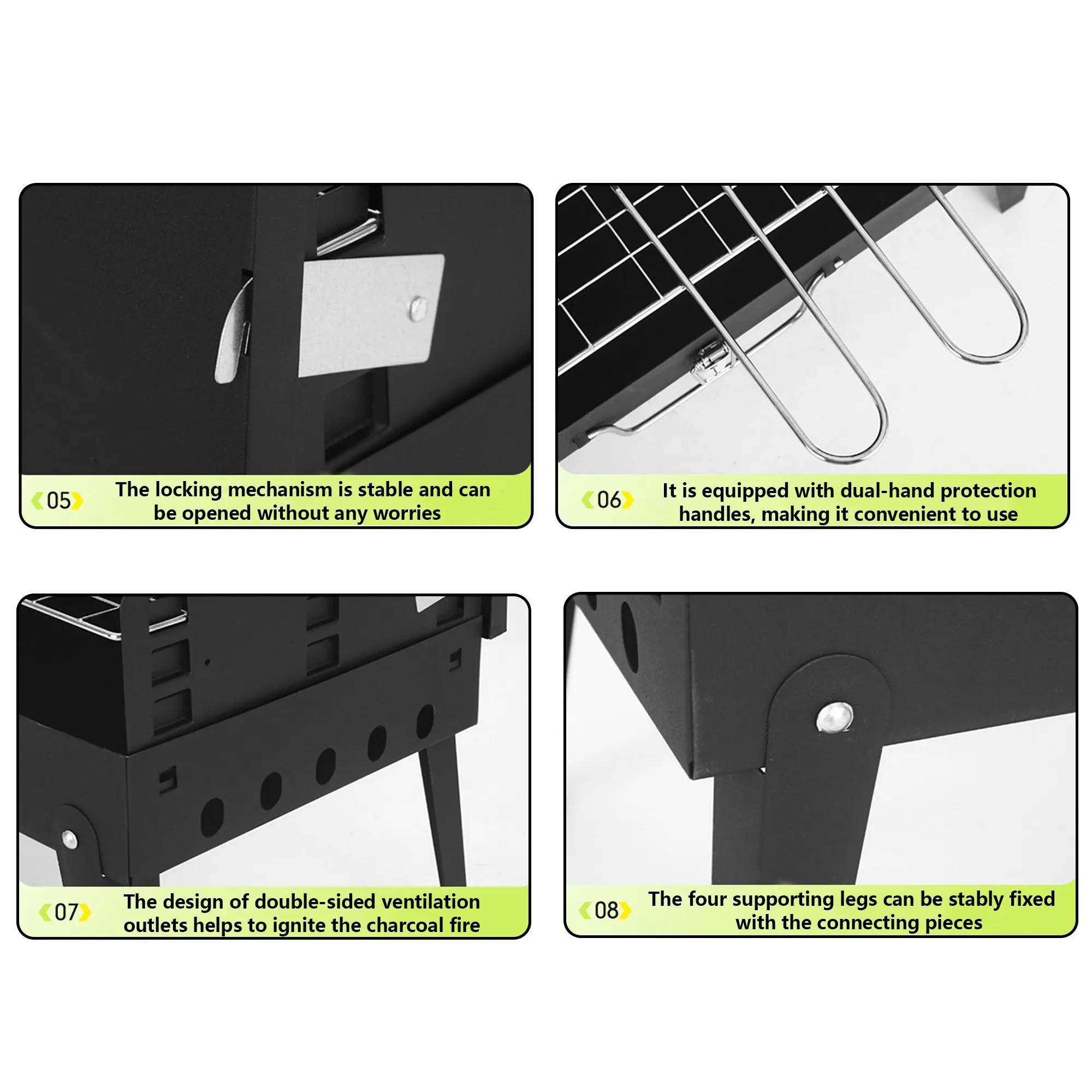 Foldable And Portable Barbecue Grill 6