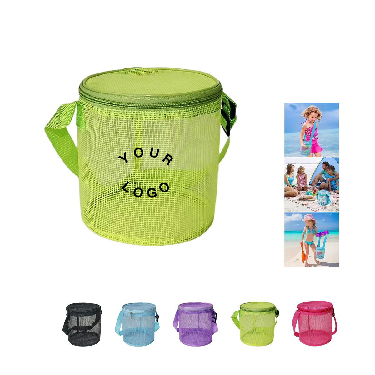 Nylon Mesh Bag with 6.7 Inch Lightweight Breathable Body 1