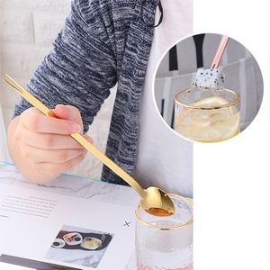 Versatile 2 In 1 Dual Head Stainless Steel Fork Spoon With Carabiner 10