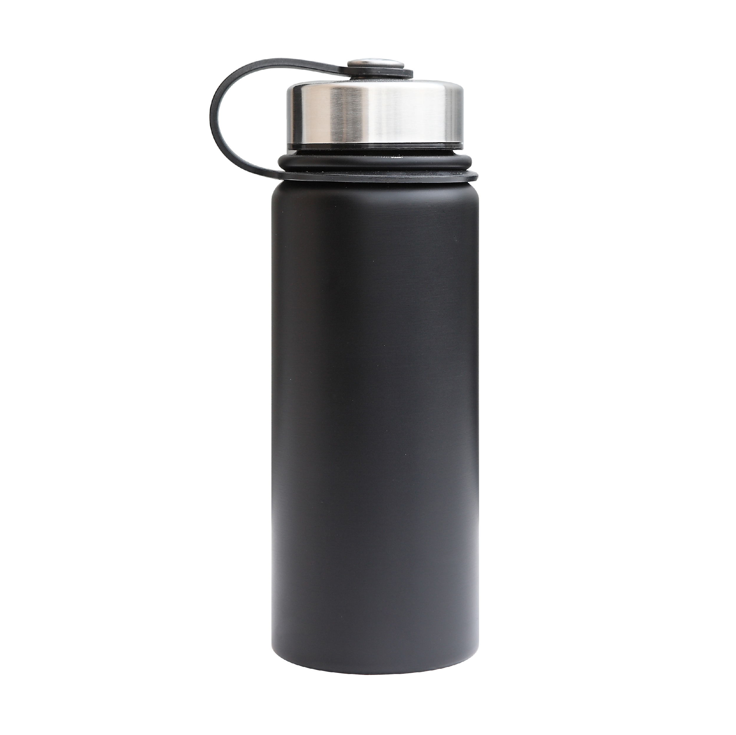 Summit 20oz Double Wall Vacuum Insulated 18/8 Stainless Steel Bottle (Black)