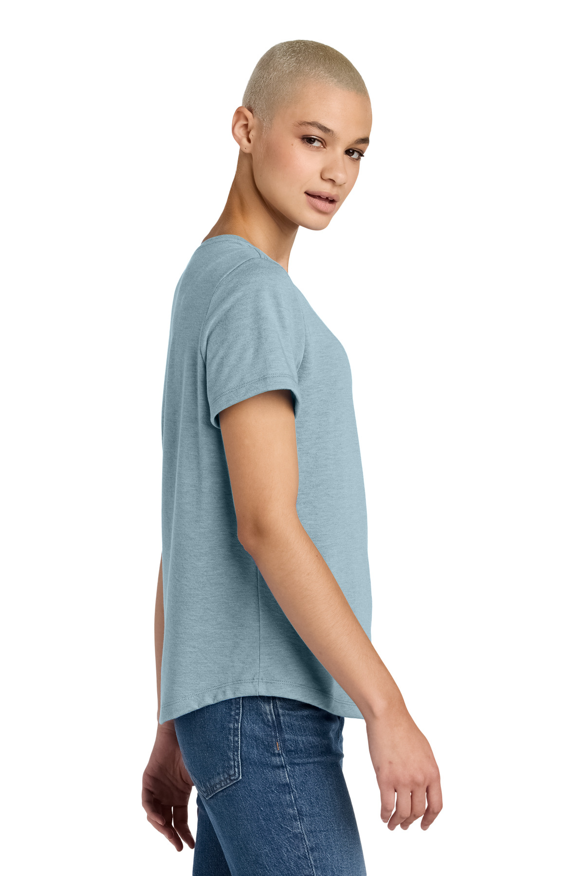 Allmade Women's Relaxed Tri-Blend Scoop Neck Tee AL2015 11