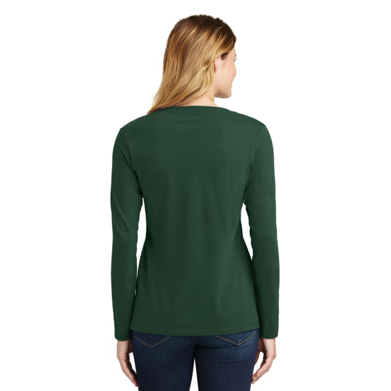 Port & Company Women's Long Sleeve Fan Favorite V-Neck Tee. 87