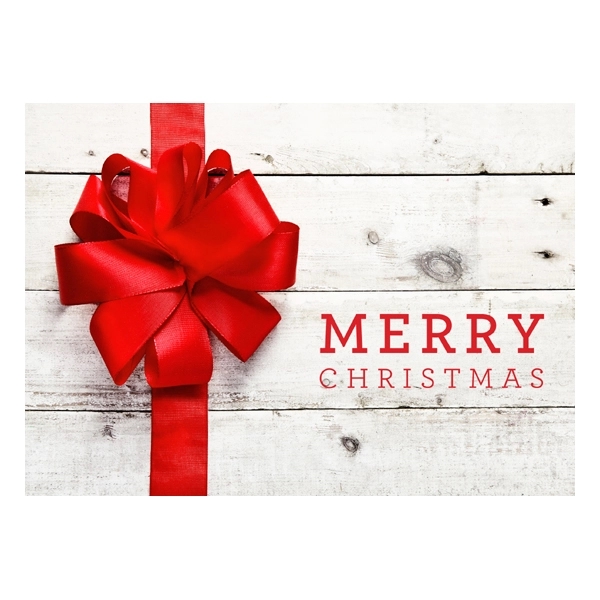 Rustic Gift Christmas Greeting Card 1