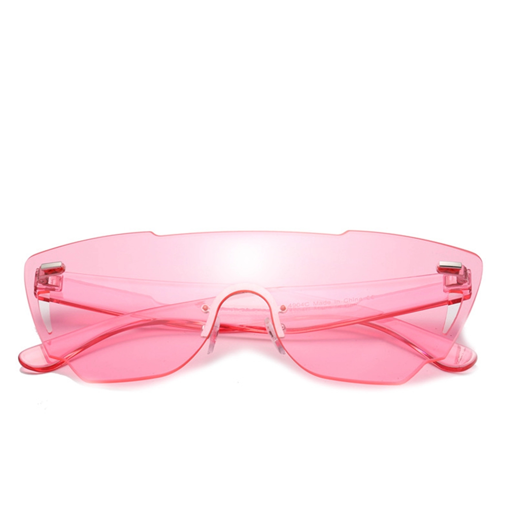 Oversized Rimless Carved Sunglasses 2