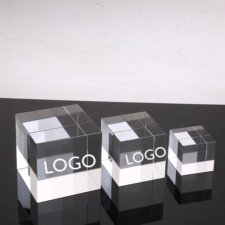 3D Crystal Cube Paperweight 6