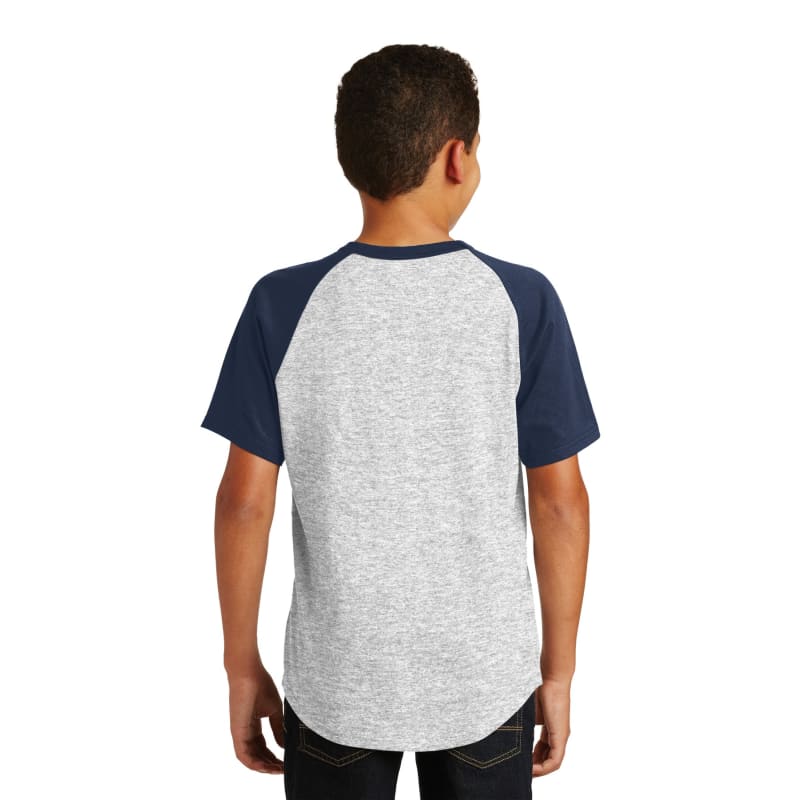 Sport-Tek Youth Short Sleeve Colorblock Raglan Jersey. 22
