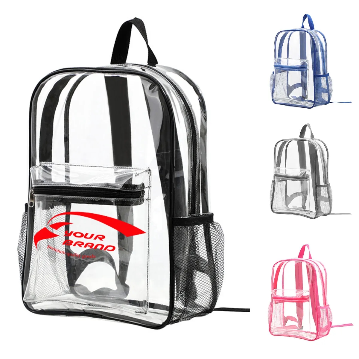 Clear Backpack Heavy Duty PVC Transparent Bag 2