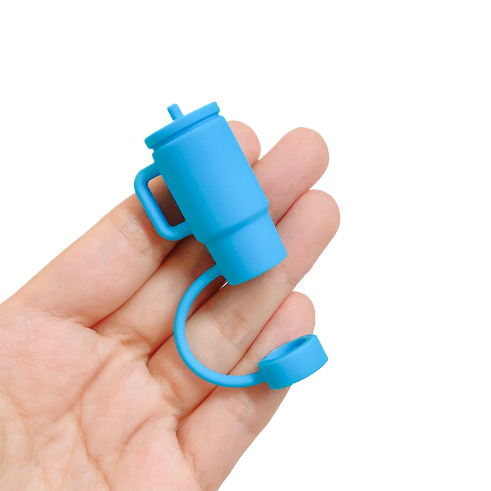 MOQ250 Custom Silicone Straw Tops in 2D and 3D Designs 3