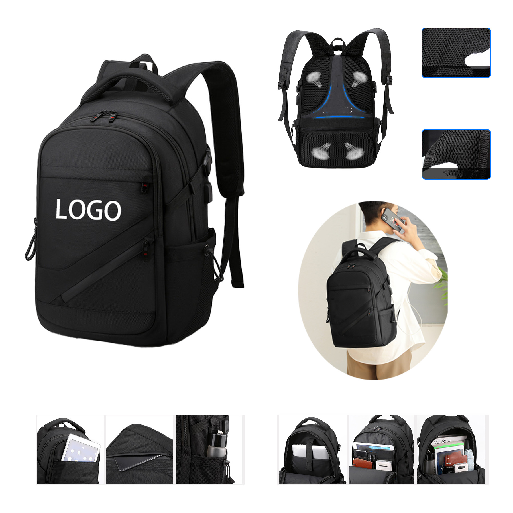 Business Hiking Travel Backpack 3