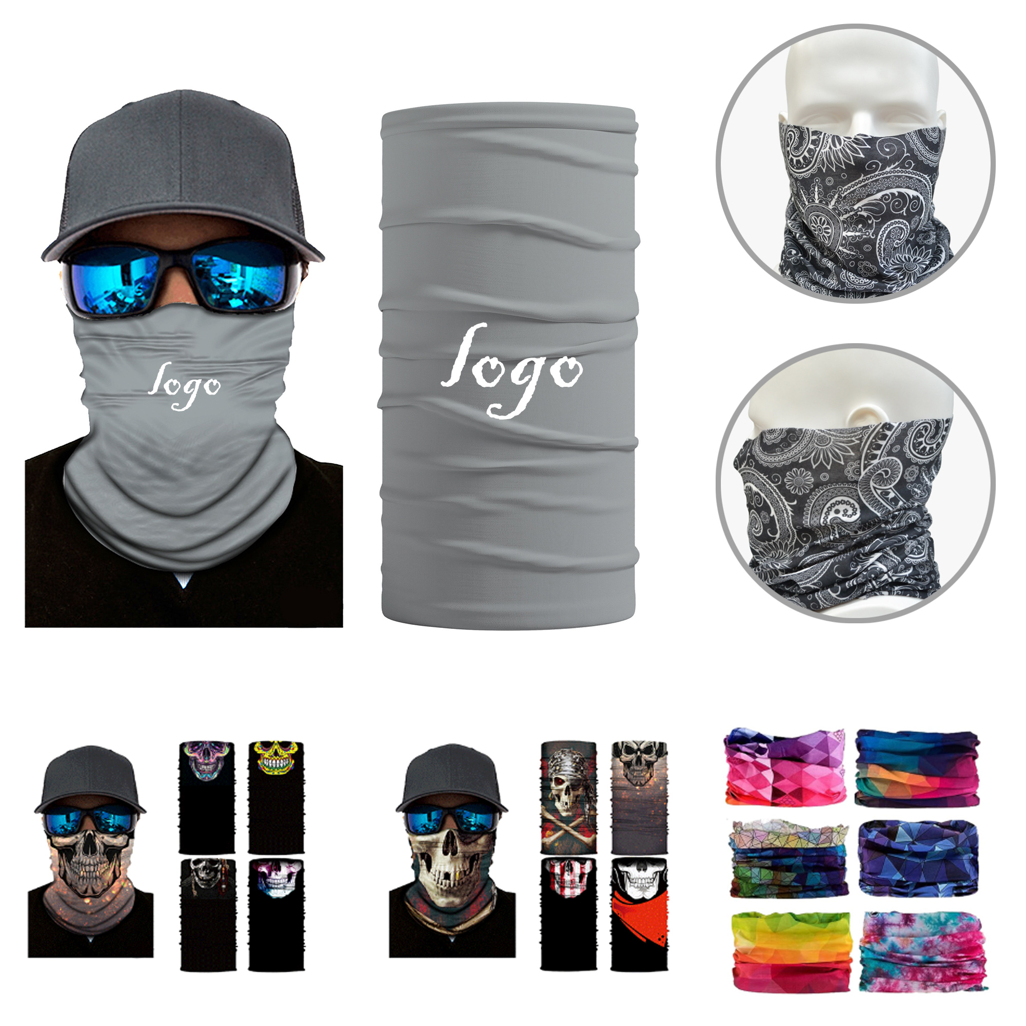 MOQ50 Versatile Athletic Neck Gaiter For Sports 2