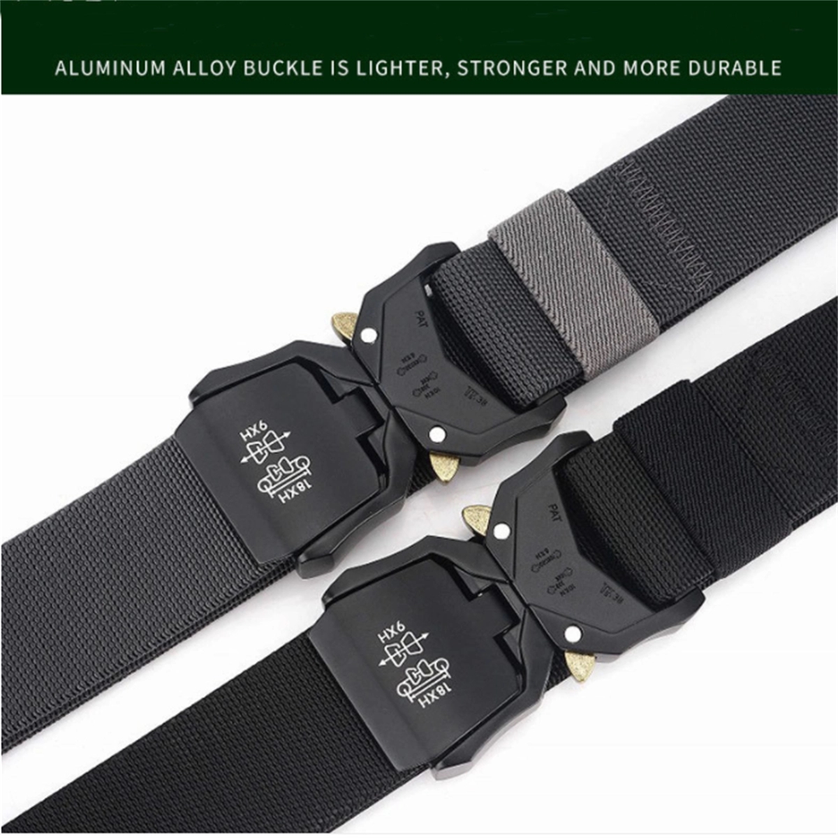 Tactical Belt Military Hiking Rigger 1.5" Nylon Web 5