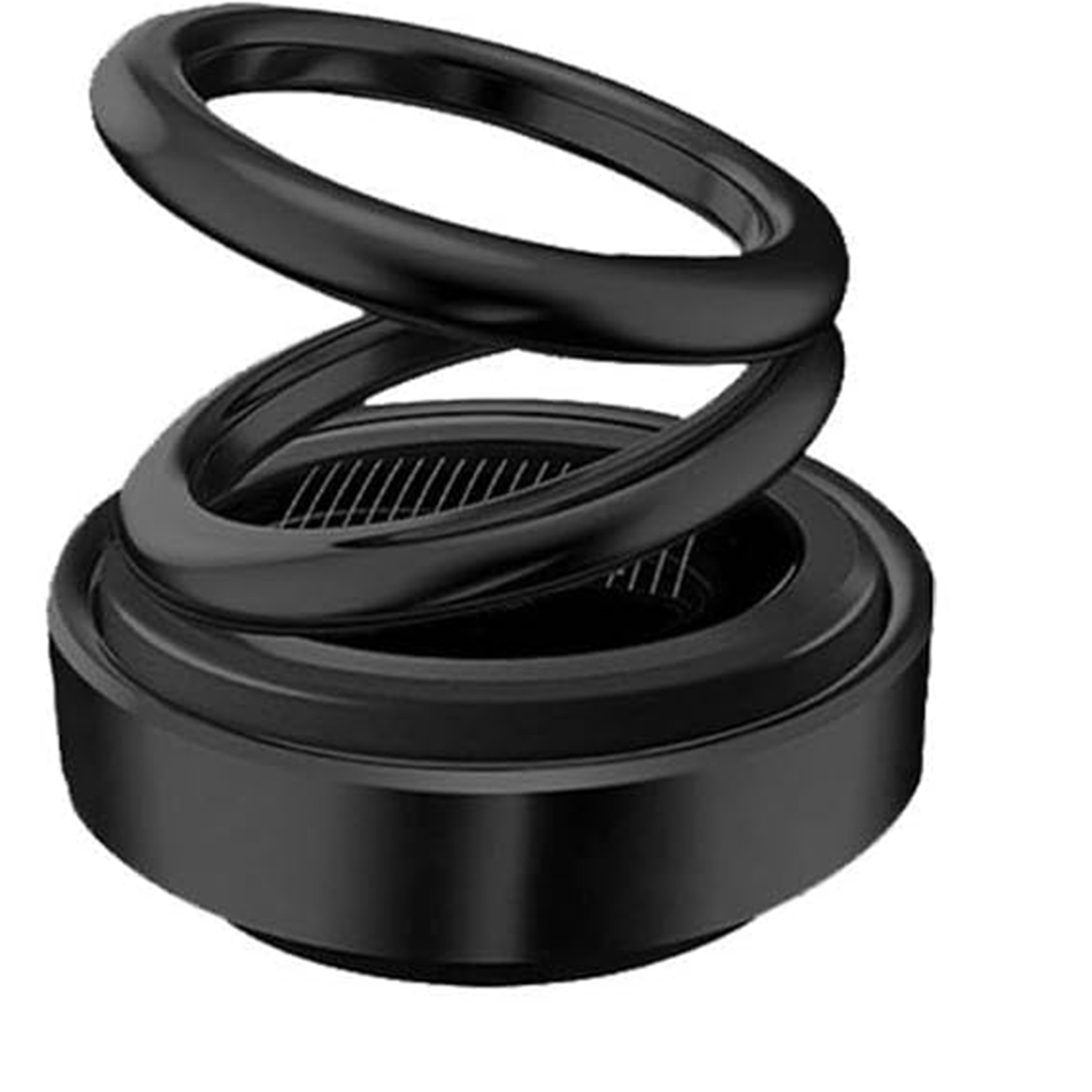 Solar-Powered Dual-Ring Rotating Car Air Freshener 3
