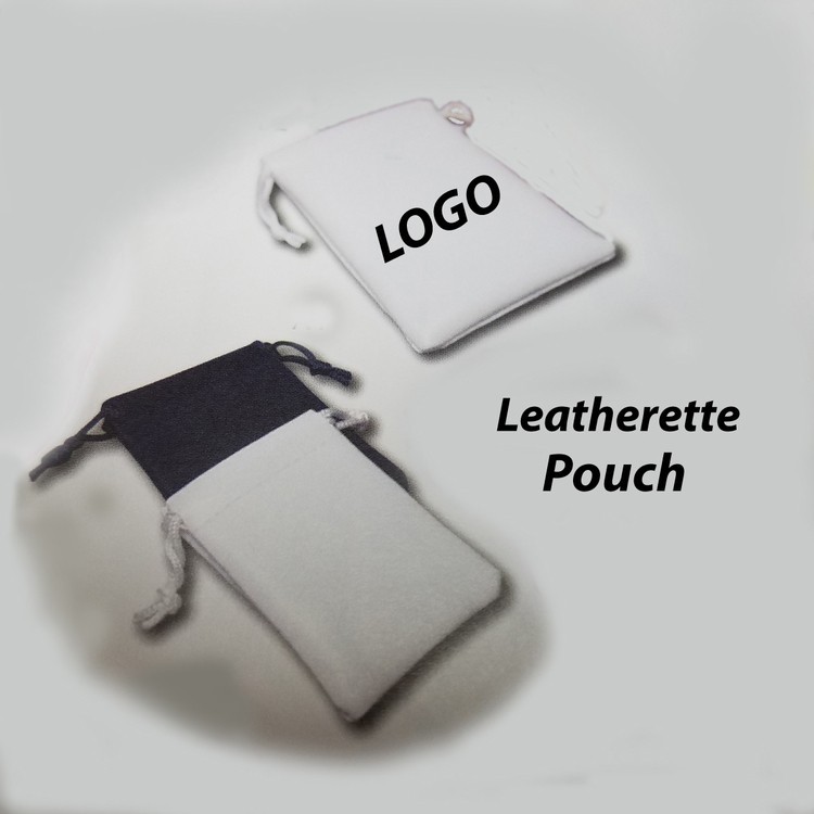 Leatherette Drawstring Pouch ( 4 1/4" x 5 5/8") 2