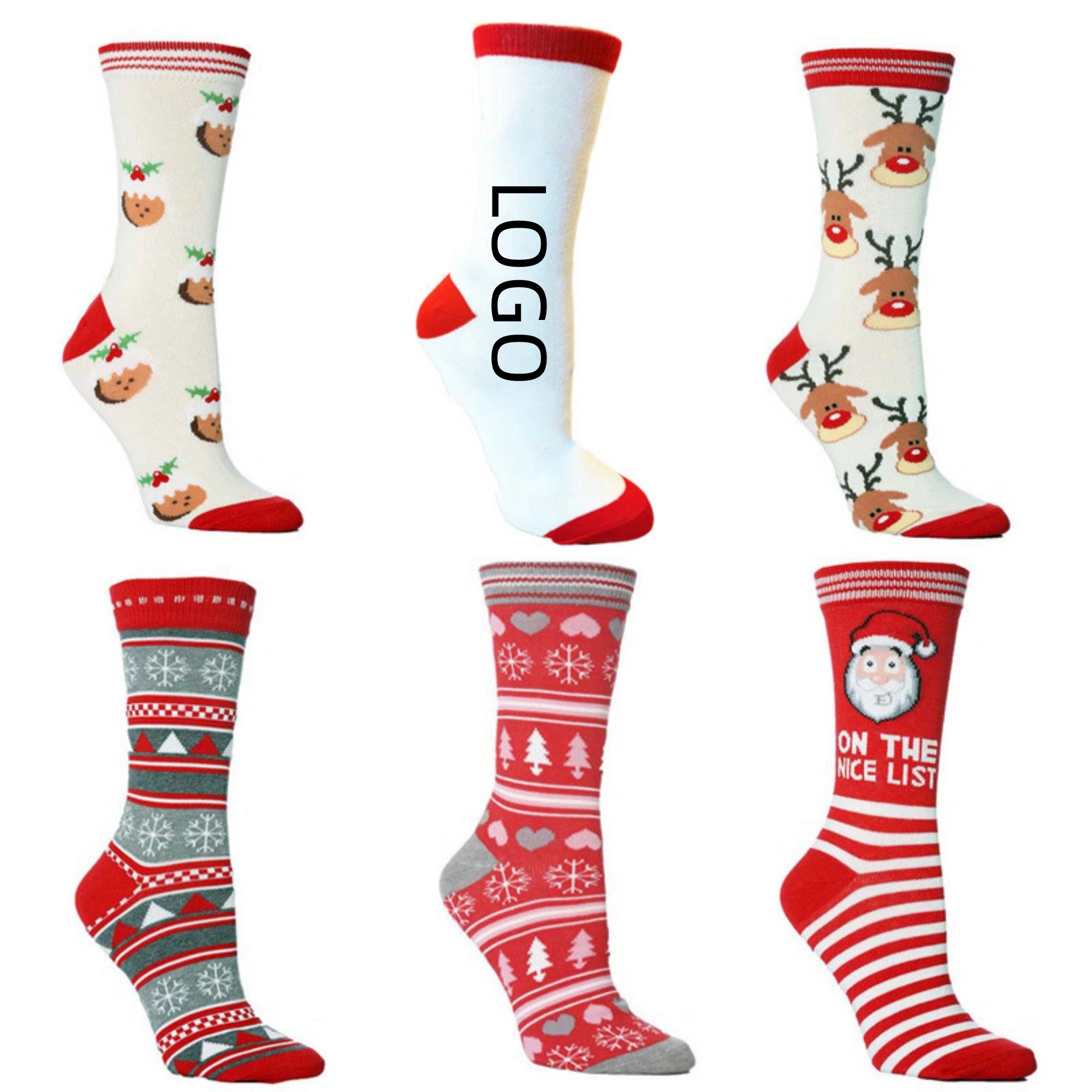 Home Christmas Personalized Long Tube Cotton Socks