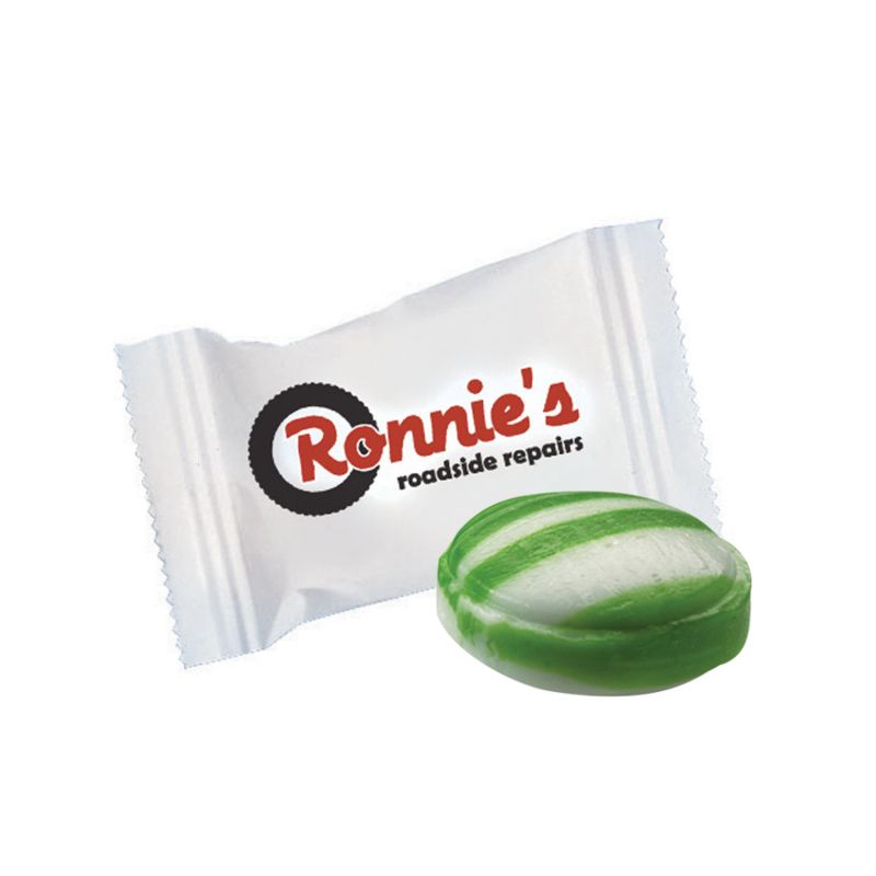Flavor Burst Green Striped Spearmint Candies 2