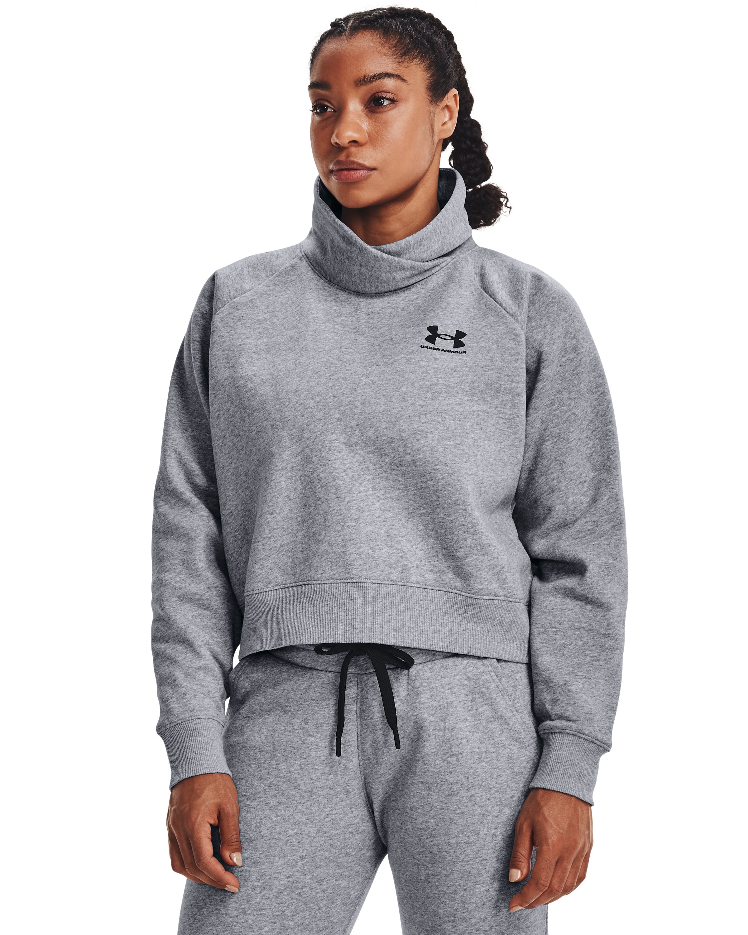 Women's UA Rival Fleece Wrap Neck, custom hoodie or sweatshirt with logo imprint 4