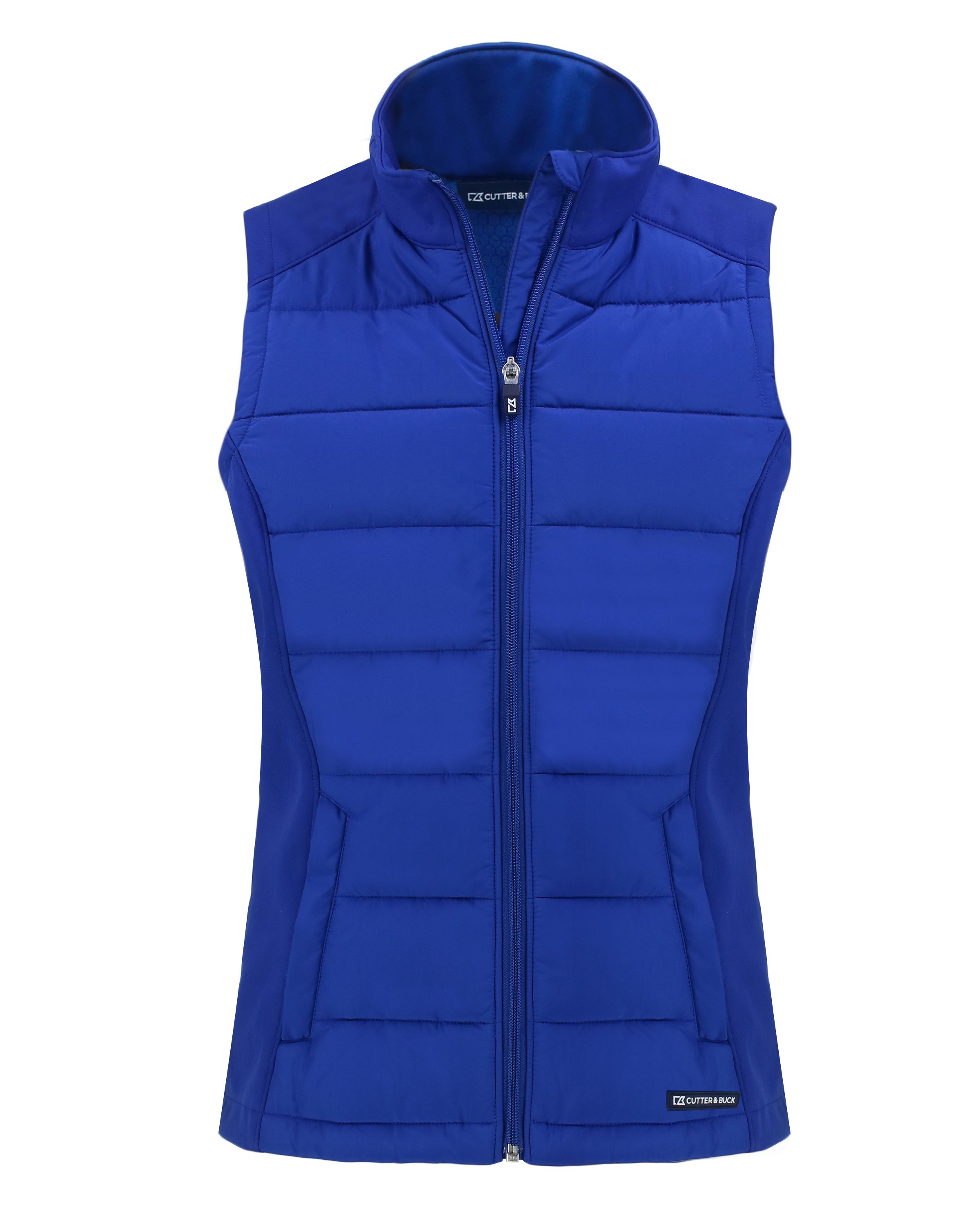 Cutter & Buck Evoke Recycled Honeycomb Fleece Womens Hybrid Full Zip Vest 41