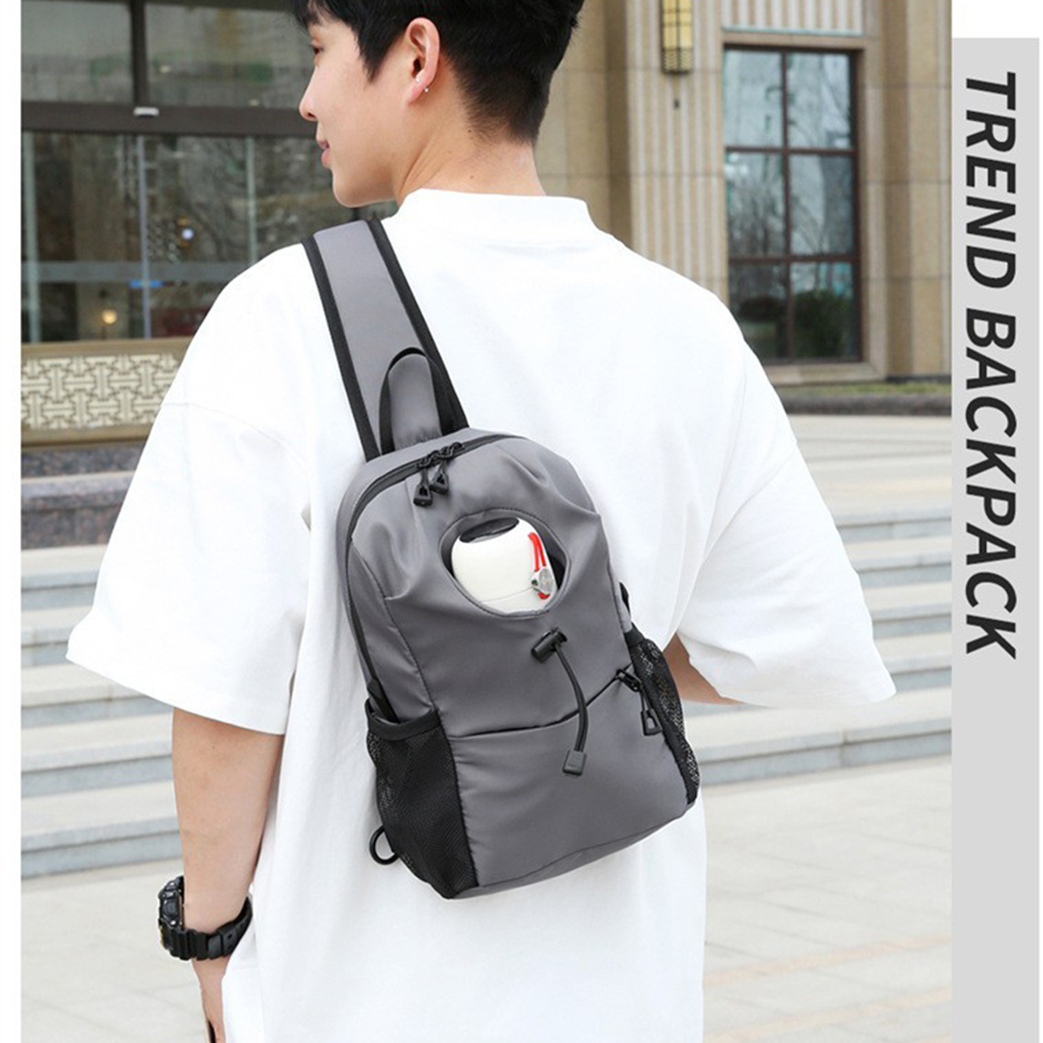 Crossbody Sling Backpack Travel Shoulder Bag 4
