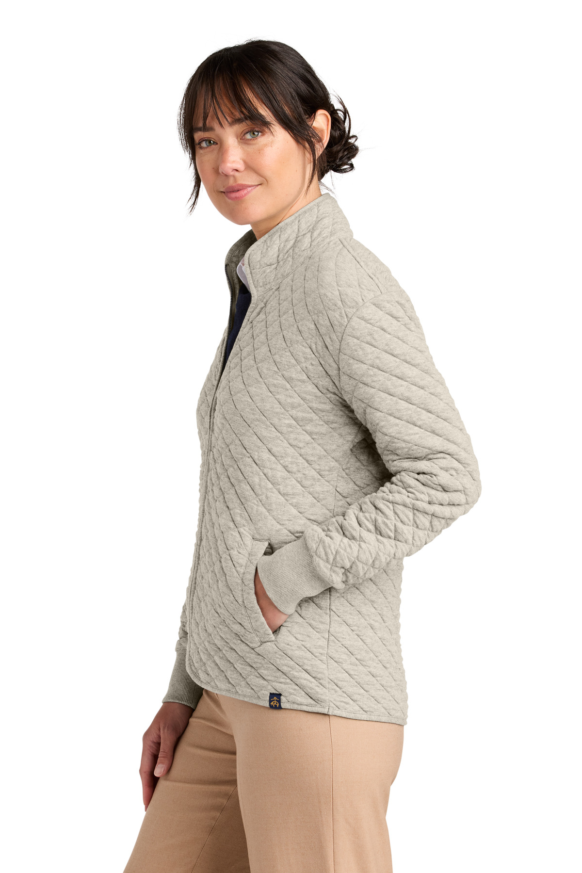 Brooks Brothers Women's Diamond Quilt Full-Zip BB18213 19