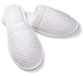 Men's Closed Toe Waffle Slipper (Overseas - Embroidered) 1