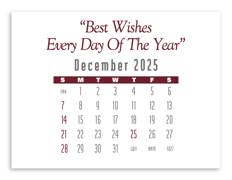 Triumph® Calendars Press-N-Stick Full-Color Header Contemporary Calendar