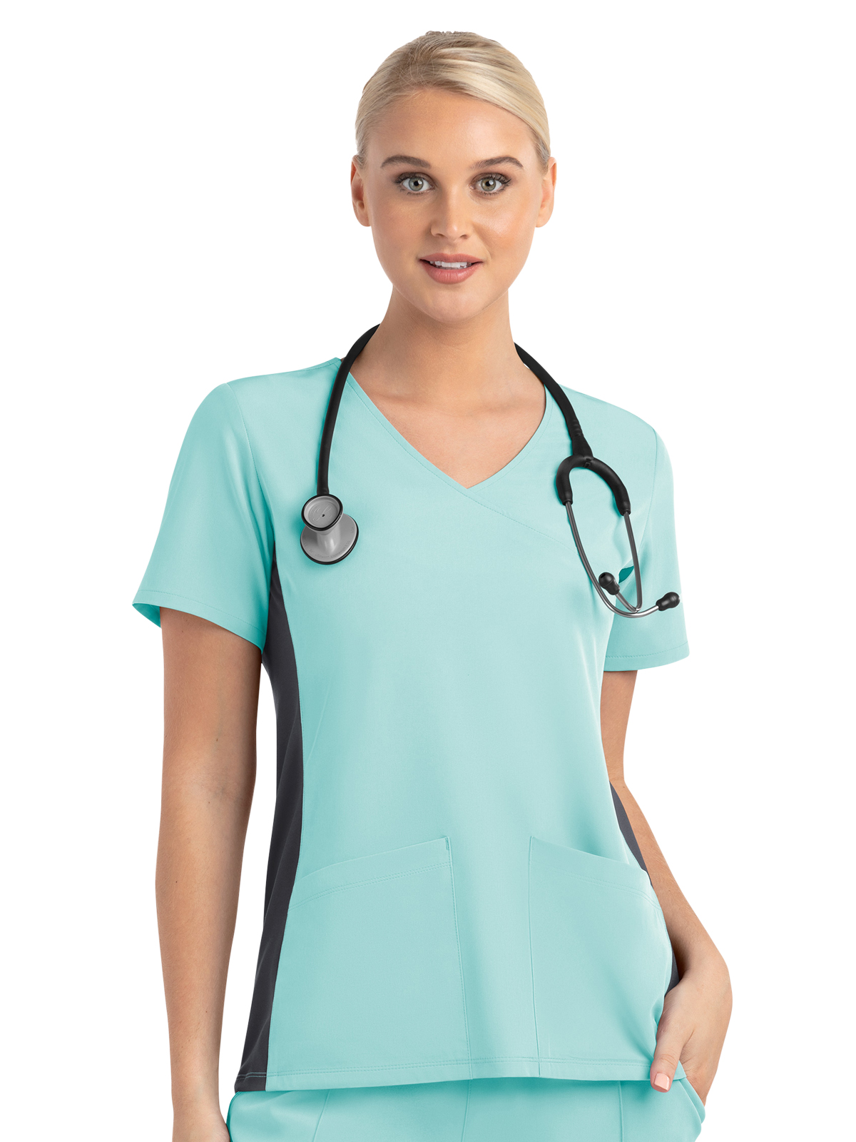 Maevn - Matrix Impulse - Women's Two-Pocket Mock Wrap Top 41