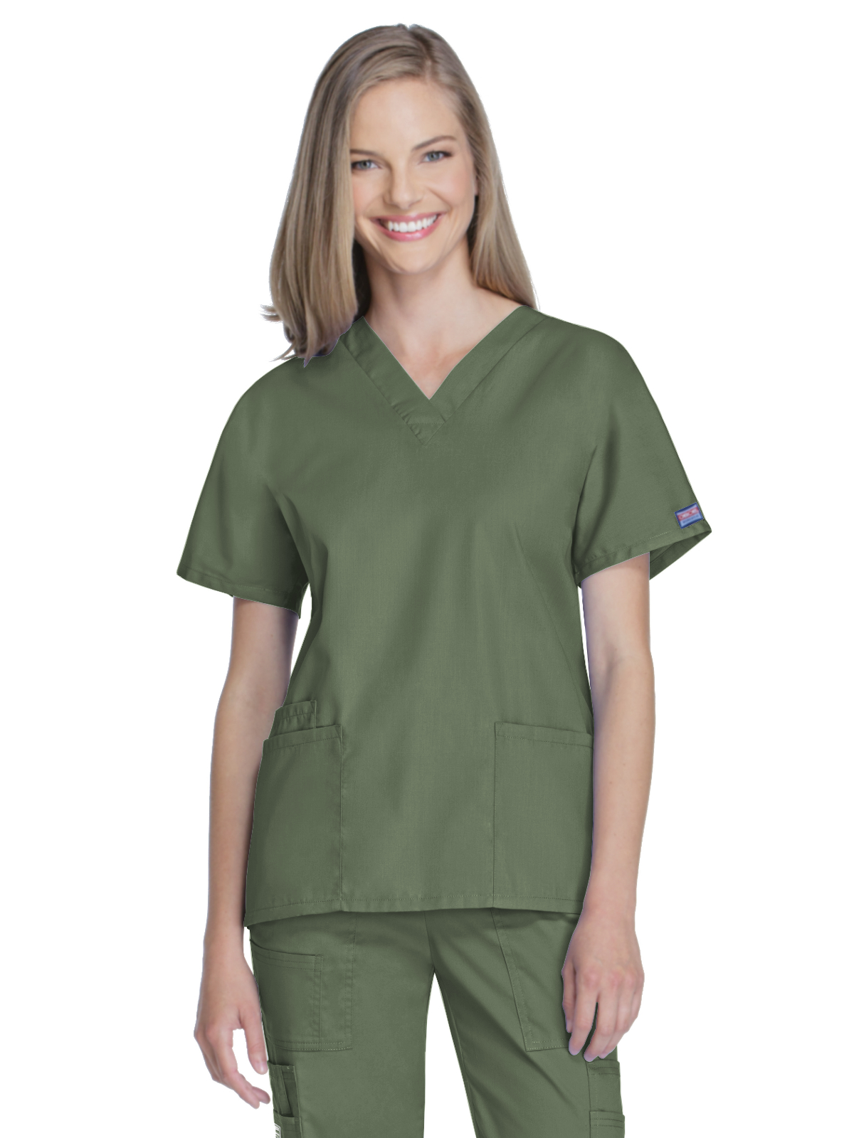 Cherokee - Workwear Originals - Women's 2-Pocket V-Neck Top 72