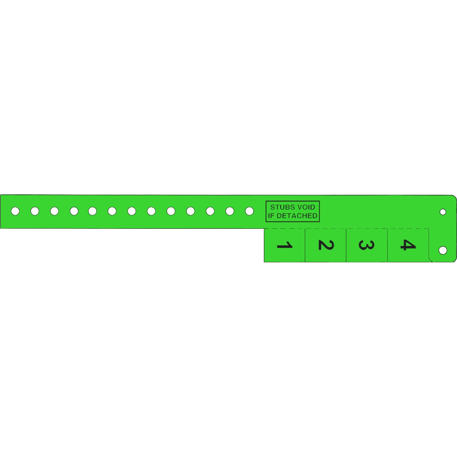 Multi-Tab Vinyl Wristband with 4 Tabs 4