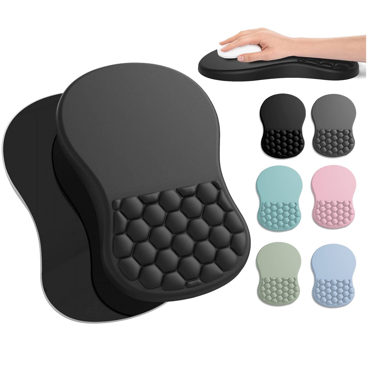 Ergonomic Mouse Pad w/ Wrist Rest 12