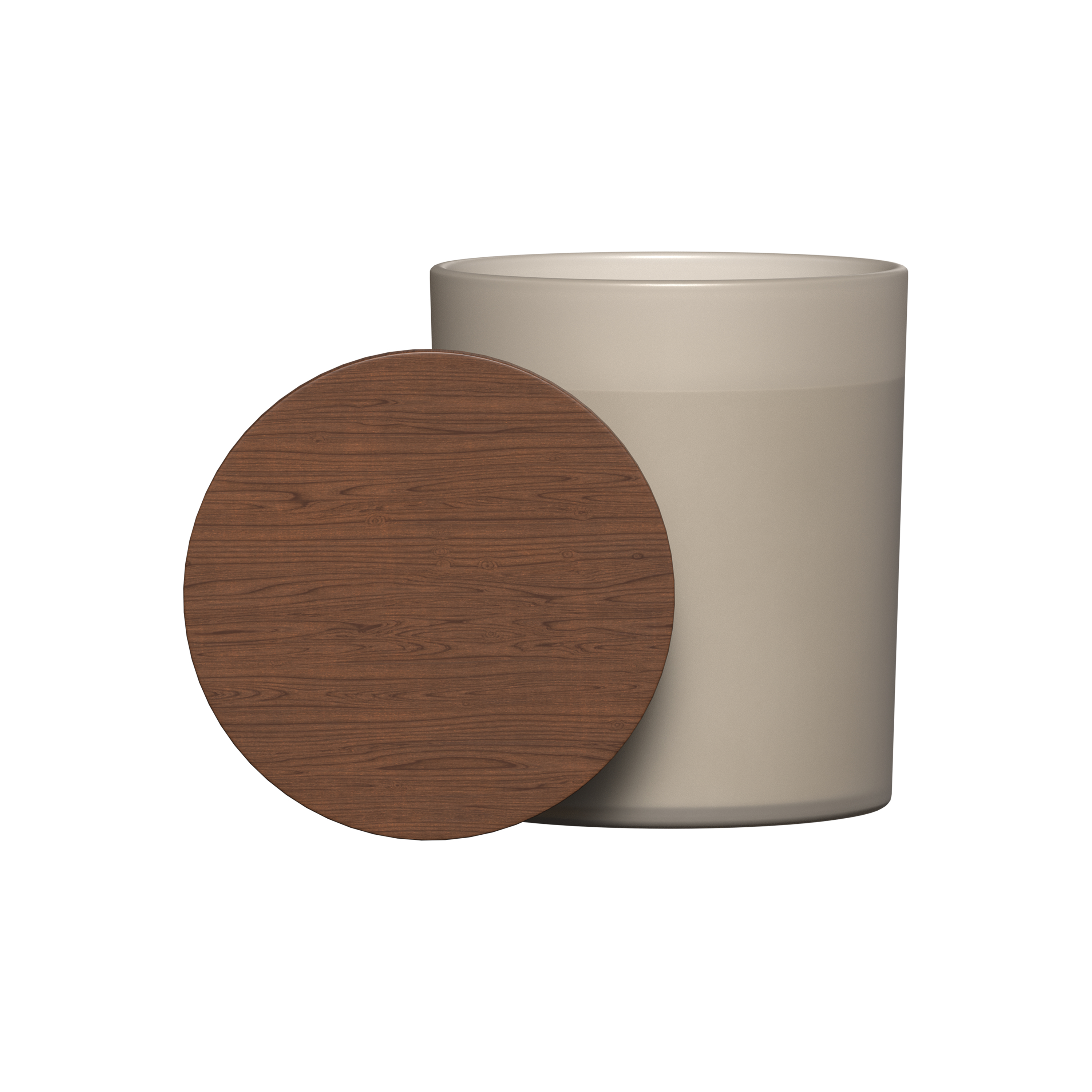 Summit glass candle with acacia wood lid 44