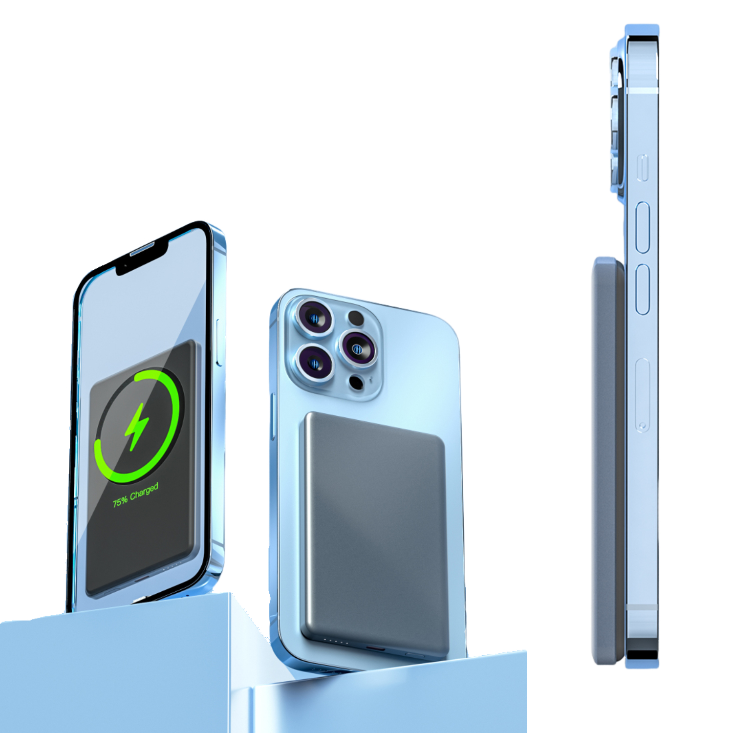 Fast Charging Magnetic Wireless Power Bank - 5000 mAh 4