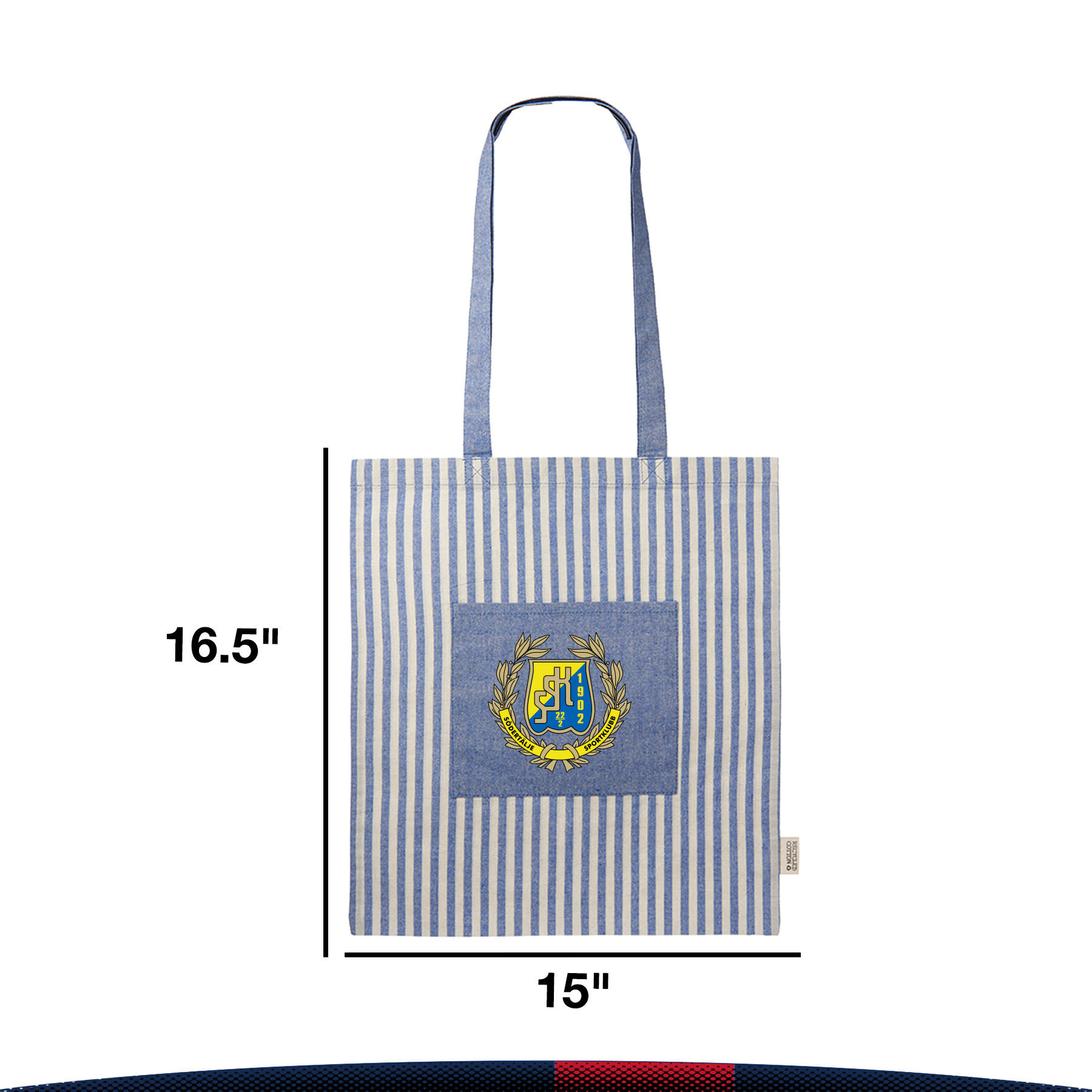 Gomoc Striped Tote Bags, custom tote bag with logo imprint 4