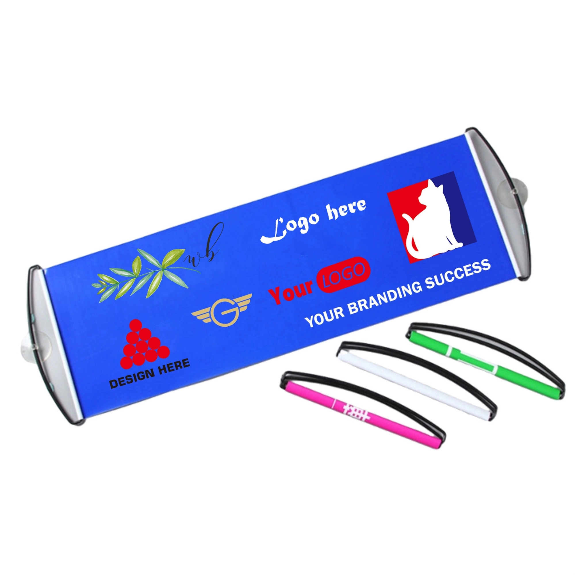 Retractable Handheld Banner 9.5" x 27.5"