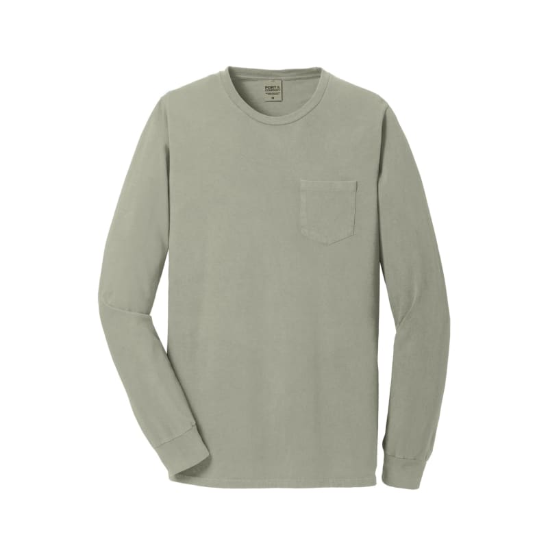 Port & Company Beach Wash Garment-Dyed Long Sleeve Pocket Tee 53