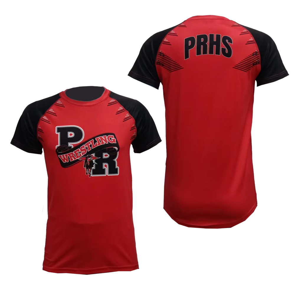 Men's Wrestling Stretch Polyester Top 2