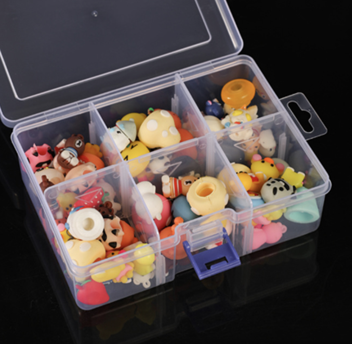 Clear visible plastic storage box 5